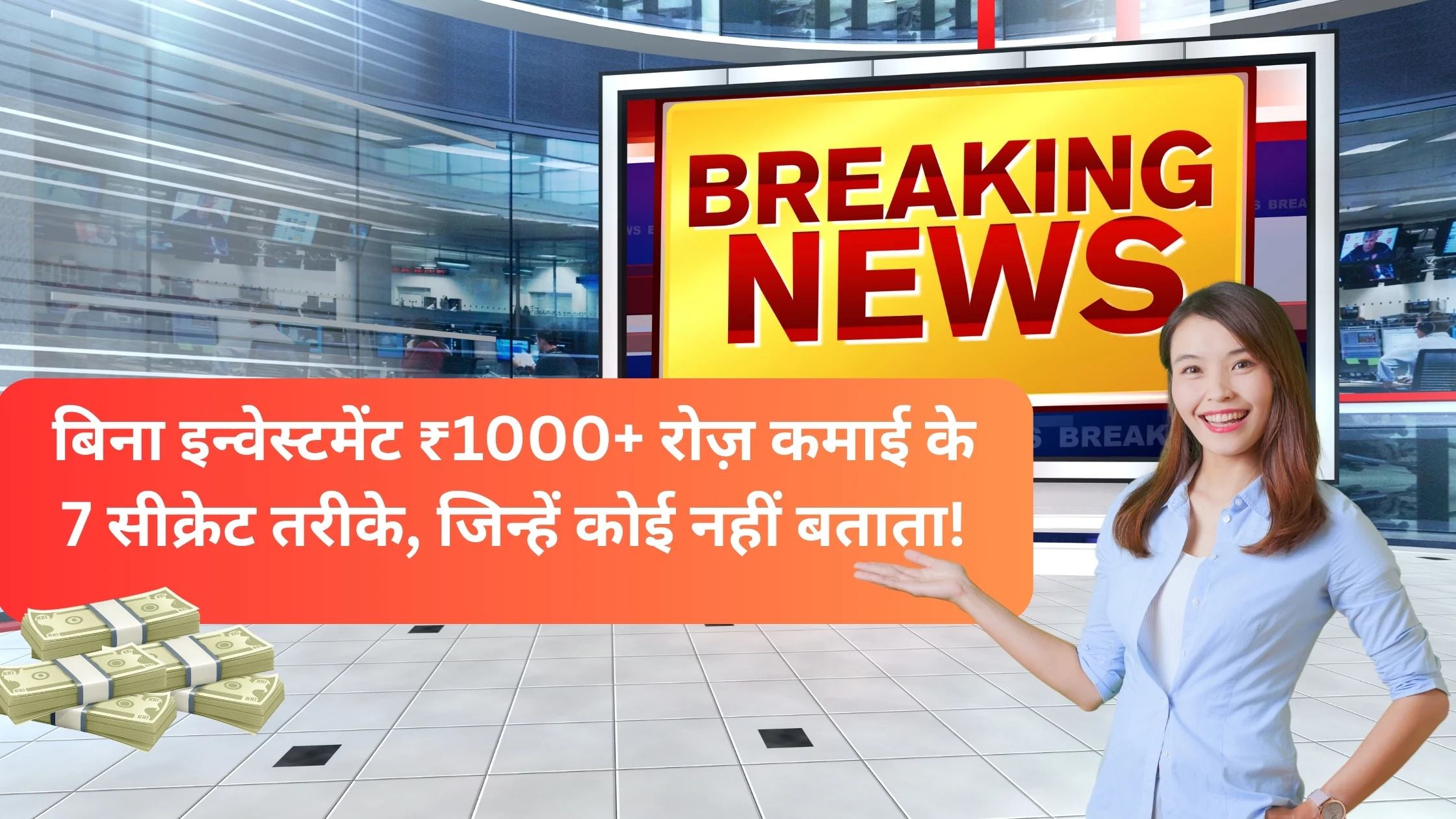 बिना इन्वेस्टमेंट ₹1000+ रोज़ कमाई के 7 सीक्रेट तरीके, जिन्हें कोई नहीं बताता!